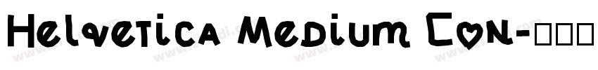Helvetica Medium Con字体转换